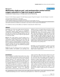 Báo cáo khoa học: "Multicentre study on peri- and postoperative central venous oxygen saturation in high-risk surgical patients"