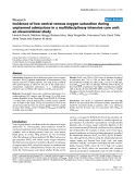 Báo cáo khoa học: "Incidence of low central venous oxygen saturation during unplanned admissions in a multidisciplinary intensive care unit: an observational study"