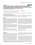 Báo cáo khoa học: "Skeletal muscle oxygen saturation does not estimate mixed venous oxygen saturation in patients with severe left heart failure and additional severe sepsis or septic shock"