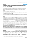 Báo cáo khoa học: " Effect of the medical emergency team on long-term mortality following major surgery"