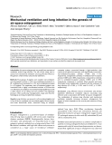 Báo cáo khoa học: " Mechanical ventilation and lung infection in the genesis of air-space enlargement"