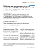 Báo cáo khoa học: "symptoms following critical illness in medical intensive care unit patients: assessing the magnitude of the problem"