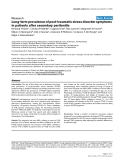 Báo cáo khoa học: "Long-term prevalence of post-traumatic stress disorder symptoms in patients after secondary peritonitis"