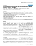 Báo cáo khoa học: "Cortisol levels in cerebrospinal fluid correlate with severity and bacterial origin of meningitis"