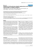 Báo cáo khoa học: "Diagnosis of left ventricular diastolic dysfunction in the setting of acute changes in loading conditions"