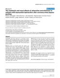 Báo cáo khoa học: "The metabolic and renal effects of adrenaline and milrinone in patients with myocardial dysfunction after coronary artery bypass graftin"