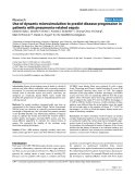 Báo cáo khoa học: "Use of dynamic microsimulation to predict disease progression in patients with pneumonia-related sepsis"