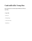 Canh miến kiểu Trung Hoa