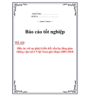 Báo cáo: Đầu tư với sự phát triển kết cấu hạ tầng giao thông vận tải ở Việt Nam giai đoạn 2001-2010