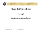 Bài giảng Quản trị chiến lược - Hoạch định tài chính chiến lược