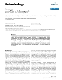 Báo cáo y học: " microRNAs in viral oncogenesis"