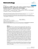 Báo cáo y học: "Localization of HIV-1 Vpr to the nuclear envelope: Impact on Vpr functions and virus replication in macrophages"