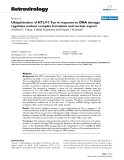 Báo cáo y học: "Ubiquitination of HTLV-I Tax in response to DNA damage regulates nuclear complex formation and nuclear export"