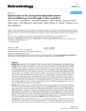 Báo cáo y học: " Optimization of the doxycycline-dependent simian immunodeficiency virus through in vitro evolution"