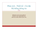 Bài giảng Phân tích, thiết kế và cài đặt hệ thống thông tin: Chương 4 - PGS.TS. Đặng Minh Ất