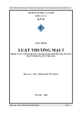 PHÁP LUẬT VỀ GIẢI QUYẾT TRANH CHẤP THƯƠNG MẠI VÀ PHÁP LUẬT VỀ PHÁ SẢN - THS. THẾ NGUYÊN - 1