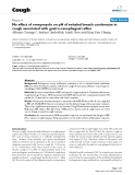 Báo cáo y học: "No effect of omeprazole on pH of exhaled breath condensate in cough associated with gastro-oesophageal reflux"