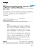 Báo cáo y học: "Associations of physical and mental health problems with chronic cough in a representative population cohort"