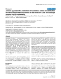 Báo cáo y học: " A novel approach for prediction of tacrolimus blood concentration in liver transplantation patients in the intensive care unit through support vector regression"