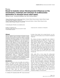 Báo cáo y học: "Bench-to-bedside review: Developmental influences on the mechanisms, treatment and outcomes of cardiovascular dysfunction in neonatal versus adult sepsis"