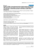 Báo cáo y học: "Safety of rFVIIa in hemodynamically unstable polytrauma patients with traumatic brain injury: post hoc analysis of 30 patients from a prospective, randomized, placebo-controlled, double-blind clinical trial"