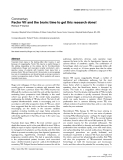 Báo cáo y học: "Factor VII and the brain: time to get this research done"