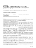 Báo cáo y học: "Dextran-70 to modulate inflammatory response after cardiopulmonary bypass: potential for a novel approac"