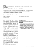 Báo cáo y học: "Tight glycaemic control: intelligent technology or a nurse-wise strategy"