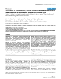 Báo cáo y học: "Validation of a continuous, arterial pressure-based cardiac output measurement: a multicenter, prospective clinical trial"