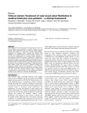 Báo cáo y học: "Clinical review: Treatment of new-onset atrial fibrillation in medical intensive care patients – a clinical framework"