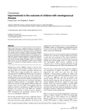 Báo cáo y học: "Improvements in the outcome of children with meningococcal disease"