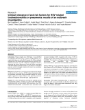 Báo cáo y học: "Clinical relevance of and risk factors for HSV-related tracheobronchitis or pneumonia: results of an outbreak investigation"