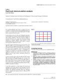 Báo cáo y học: "Fast-track microcirculation analysis"