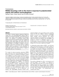 Báo cáo khoa học: "RAGE: Exacting a toll on the host in response to polymicrobial sepsis and Listeria monocytogenes"