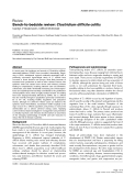 Báo cáo y học: "Bench-to-bedside review: Clostridium difficile colitis"