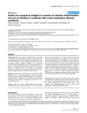 Báo cáo khoa học: "Kerbs von Lungren 6 antigen is a marker of alveolar inflammation but not of infection in patients with acute respiratory distress syndrome"