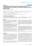 Báo cáo khoa học: "Withholding and withdrawing life-sustaining treatment: a comparative study of the ethical reasoning of physicians and the general public"