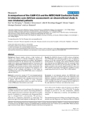 Báo cáo khoa học: "A comparison of the CAM-ICU and the NEECHAM Confusion Scale in intensive care delirium assessment: an observational study in non-intubated patients"