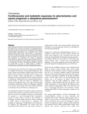 Báo cáo y học: "Cardiovascular and metabolic responses to catecholamine and sepsis prognosis: a ubiquitous phenomenon"