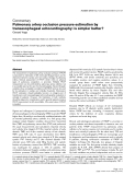 Báo cáo y học: "Pulmonary artery occlusion pressure estimation by transesophageal echocardiography: is simpler better"