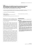 Báo cáo y học: "Withholding and withdrawing life-sustaining treatment: the necessity of discrepancies in ethical reasoning"