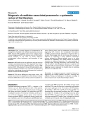 Báo cáo y học: "Diagnosis of ventilator-associated pneumonia: a systematic review of the literature"