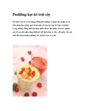 Pudding hạt kê trái cây