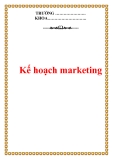 Bài báo cáo: Kế hoạch marketing