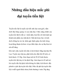 Những dấu hiệu mắc phì đại tuyến tiền liệt