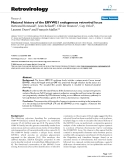 Báo cáo y học: "  Natural history of the ERVWE1 endogenous retroviral locus"