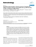 Báo cáo y học: "  A peptide-loaded dendritic cell based cytotoxic T-lymphocyte (CTL) vaccination strategy using peptides that span SIV Tat, Rev, and Env overlapping reading frames"