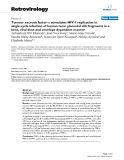 Báo cáo y học: " Tumour necrosis factor-α stimulates HIV-1 replication in single-cycle infection of human term placental villi "