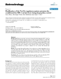 Báo cáo y học: "  Modification of the Tet-On regulatory system prevents the conditional-live HIV-1 variant from losing doxycycline-control"