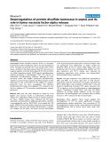 Báo cáo y học: "Downregulation of protein disulfide isomerase in sepsis and its role in tumor necrosis factor-alpha release"